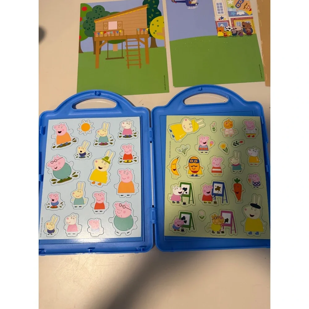 Peppa Pig Perfect Days Book and Magnetic Play Set Blue Carry Case with Magnets